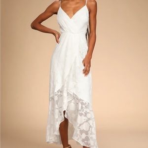 White Lulus high low dress